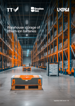 Warehouse storage of lithium-ion batteries