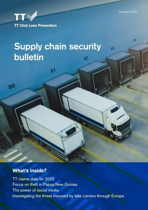 Supply Chain Alert | Security Bulletin Nov 2022 - TT Club