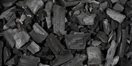 Close up image of charcoal