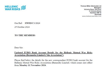 C1 2024 New Euro Bank Details for the Association