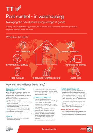 Poster - Pest control in warehousing