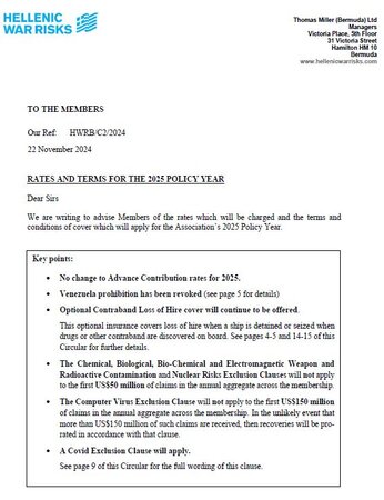 C2 2024 - Rates and Terms for the 2025 Policy Year