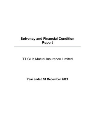 Solvency and financial condition report