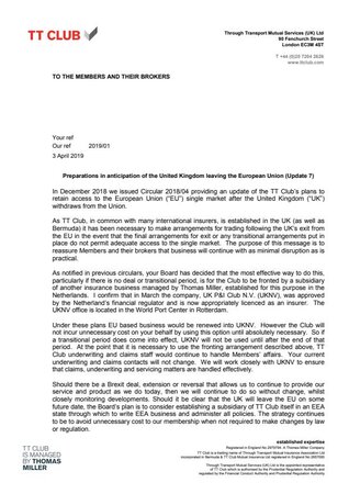 Brexit circular: 3 April 2019