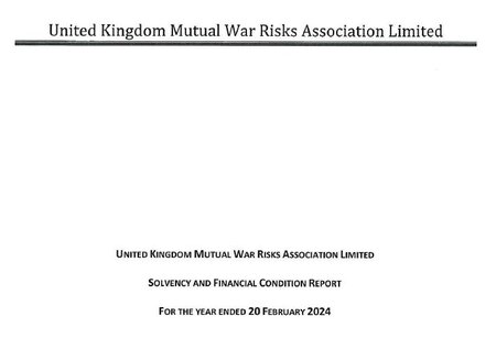 Solvency and Financial Condition Report ("SFCR")